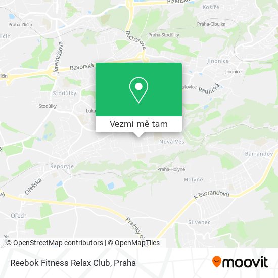 Reebok Fitness Relax Club mapa