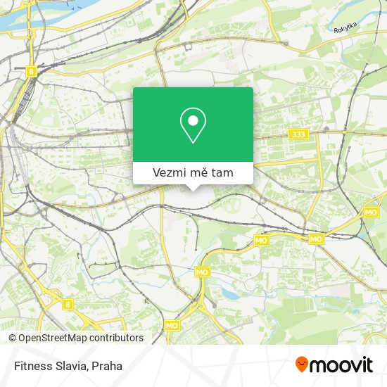 Fitness Slavia mapa
