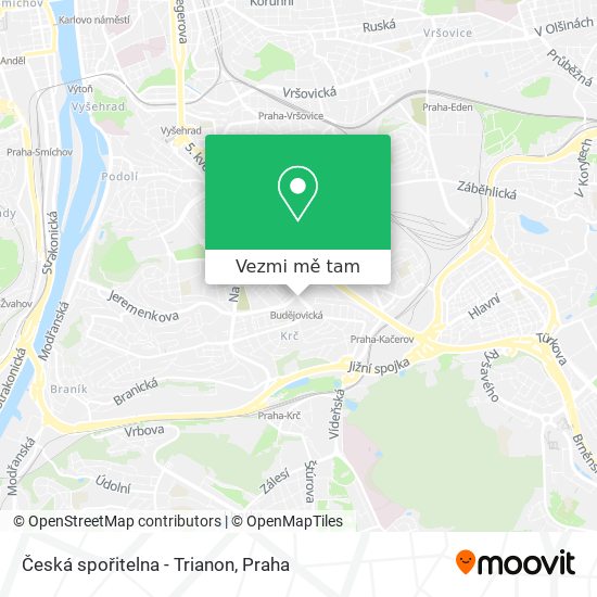 Česká spořitelna - Trianon mapa