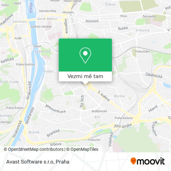 Avast Software s.r.o mapa