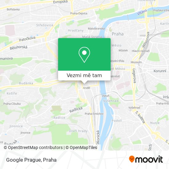Google Prague mapa