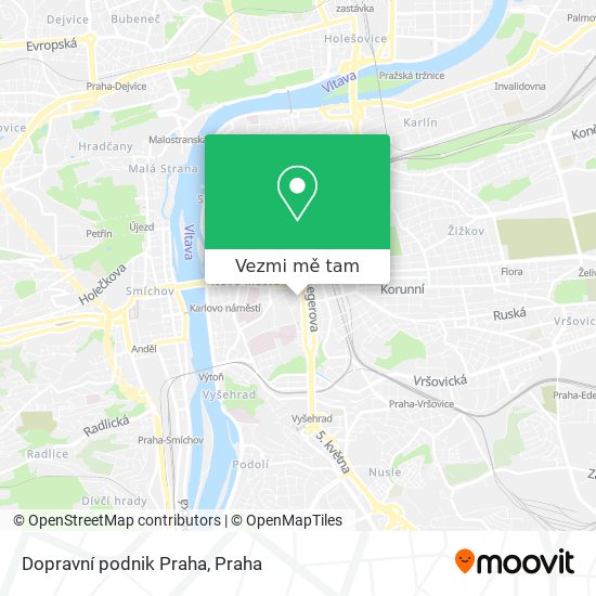 Dopravní podnik Praha mapa