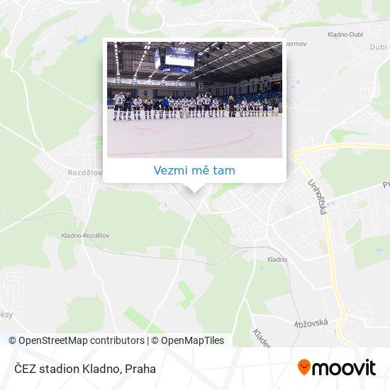 ČEZ stadion Kladno mapa