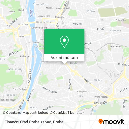 Finanční úřad Praha-západ mapa