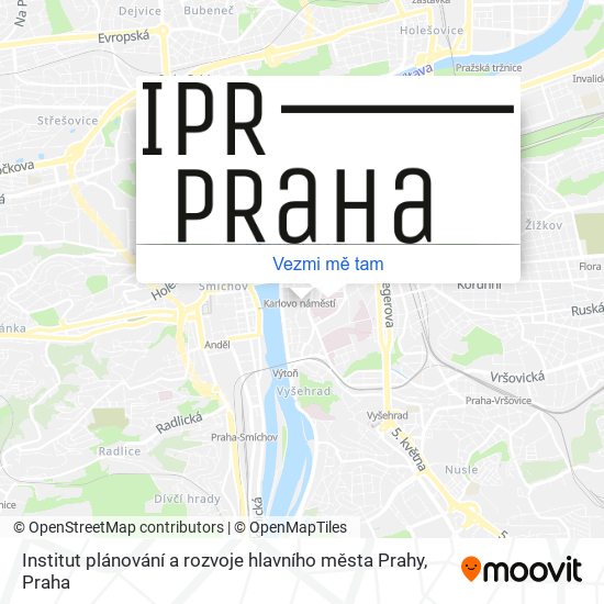 Institut plánování a rozvoje hlavního města Prahy mapa