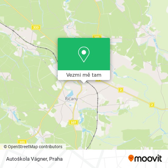 Autoškola Vágner mapa