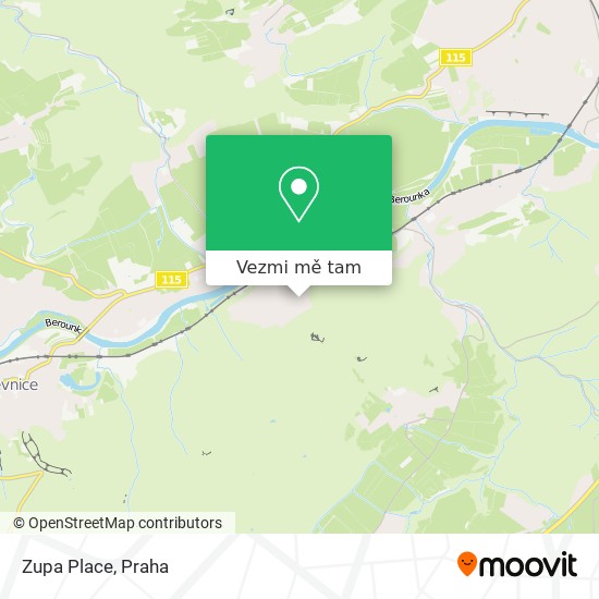 Zupa Place mapa