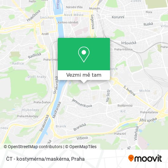 ČT - kostymérna/maskérna mapa