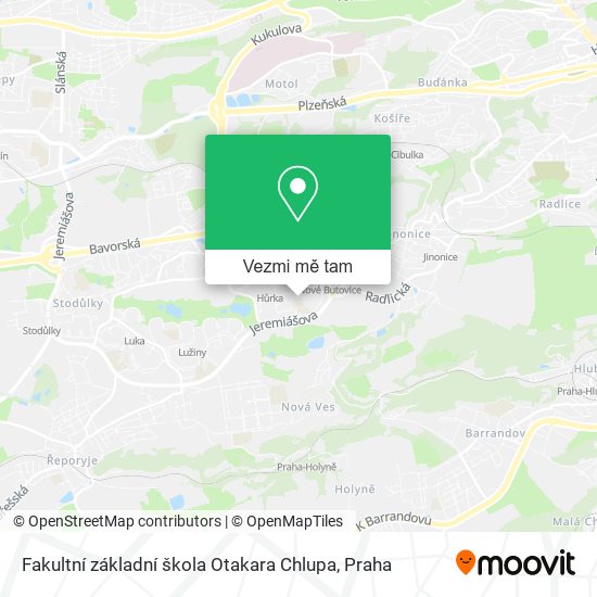 Fakultní základní škola Otakara Chlupa mapa