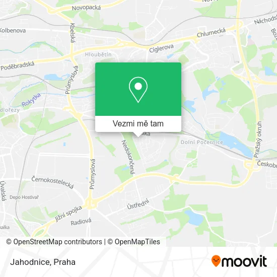 Jahodnice mapa