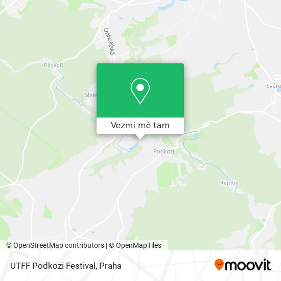 UTFF Podkozi Festival mapa