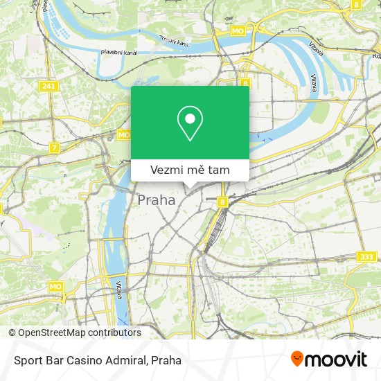 Sport Bar Casino Admiral mapa