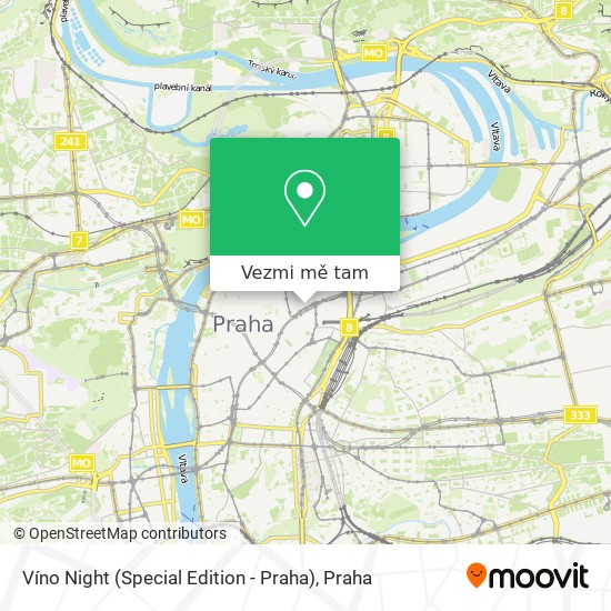 Víno Night (Special Edition - Praha) mapa