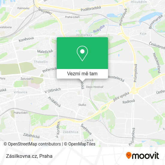 Zásilkovna.cz mapa
