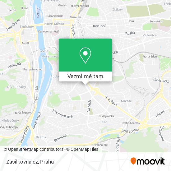 Zásilkovna.cz mapa