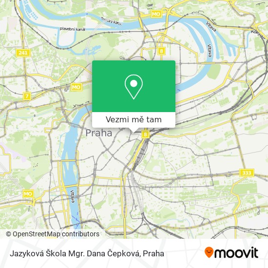 Jazyková Škola Mgr. Dana Čepková mapa