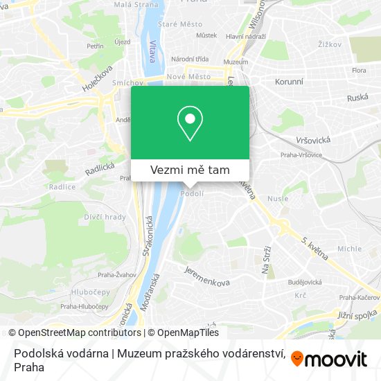 Podolská vodárna | Muzeum pražského vodárenství mapa