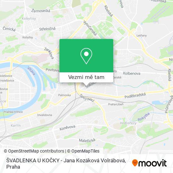 ŠVADLENKA U KOČKY - Jana Kozáková Volrábová mapa