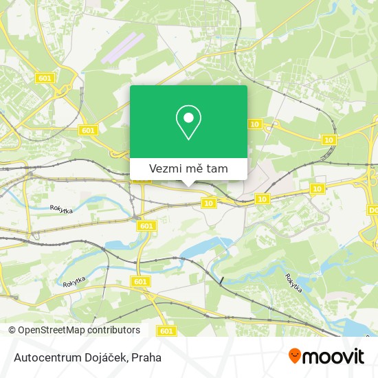 Autocentrum Dojáček mapa
