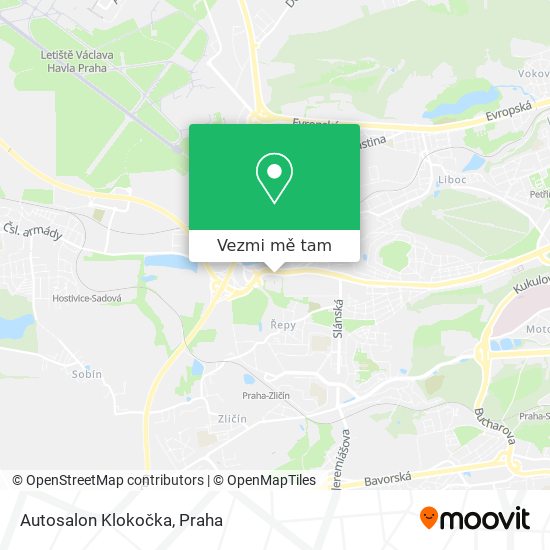 Autosalon Klokočka mapa