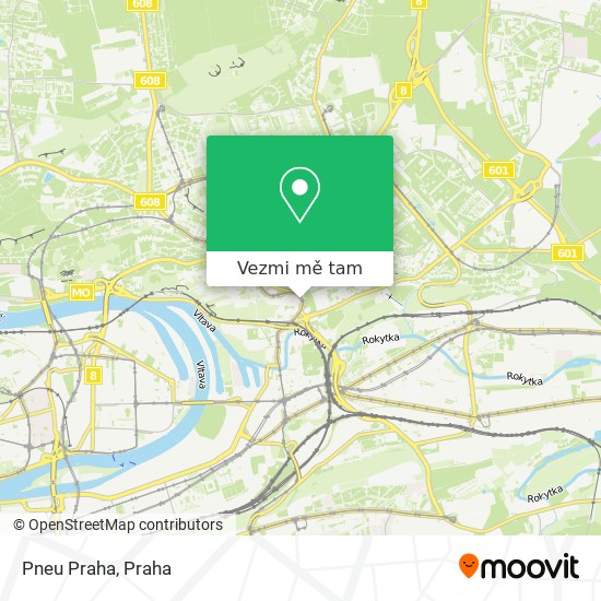 Pneu Praha mapa