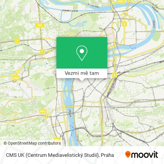 CMS UK (Centrum Mediavelistický Studií) mapa