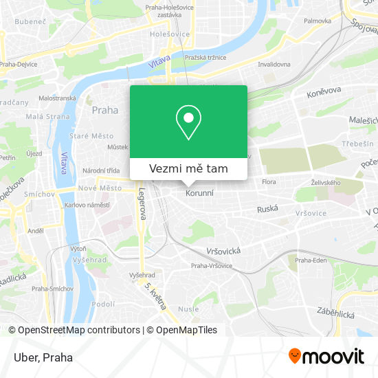 Uber mapa