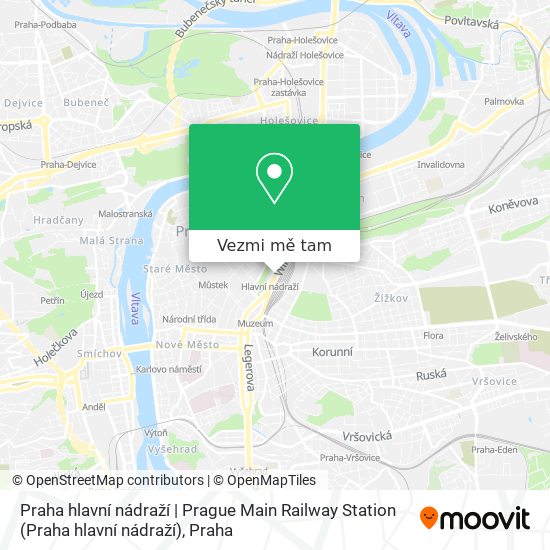 Praha hlavní nádraží | Prague Main Railway Station mapa