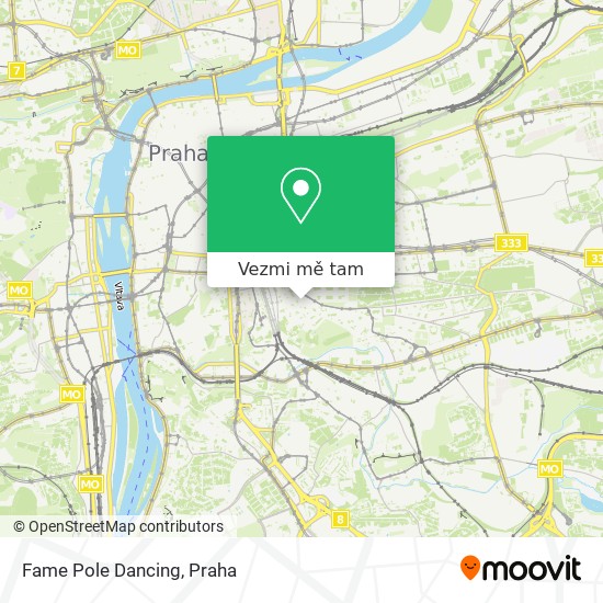 Fame Pole Dancing mapa
