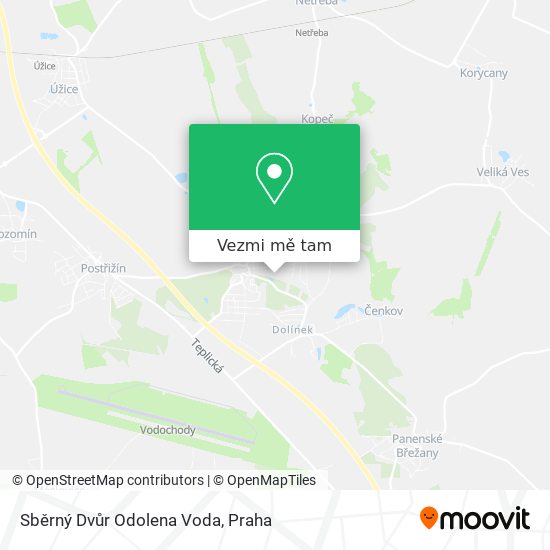 Sběrný Dvůr Odolena Voda mapa
