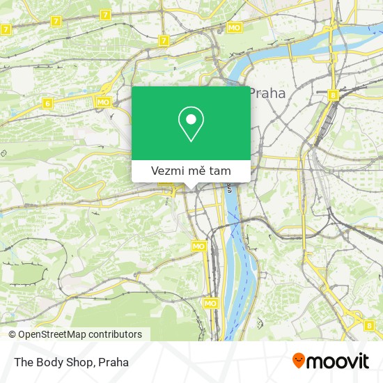 The Body Shop mapa