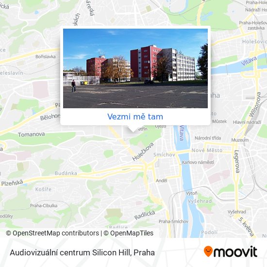 Audiovizuální centrum Silicon Hill mapa