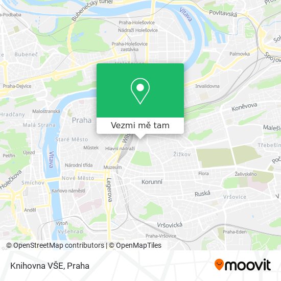 Knihovna VŠE mapa