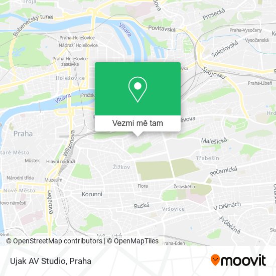 Ujak AV Studio mapa