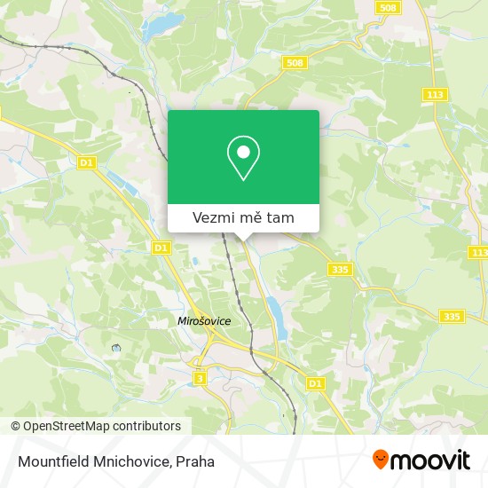 Mountfield Mnichovice mapa