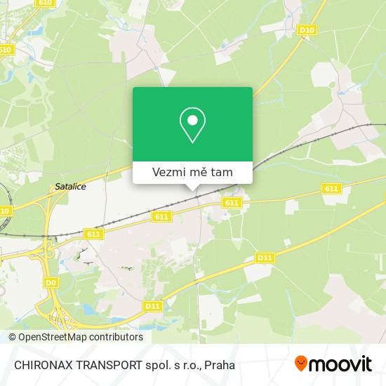 CHIRONAX TRANSPORT spol. s r.o. mapa