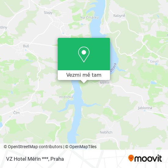 VZ Hotel Měřín *** mapa