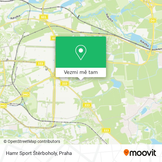 Hamr Sport Štěrboholy mapa