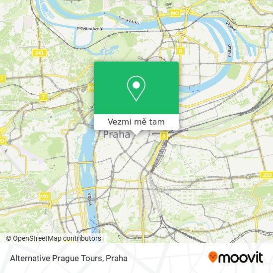 Alternative Prague Tours mapa
