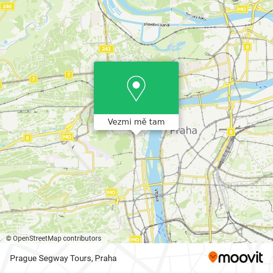 Prague Segway Tours mapa