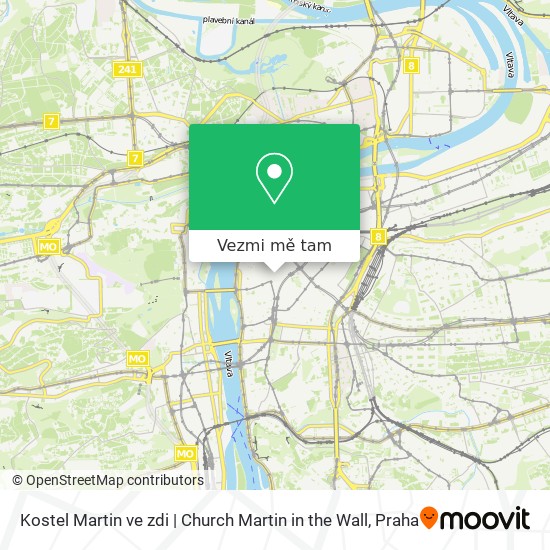 Kostel Martin ve zdi | Church Martin in the Wall mapa