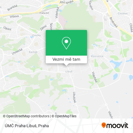 ÚMČ Praha-Libuš mapa