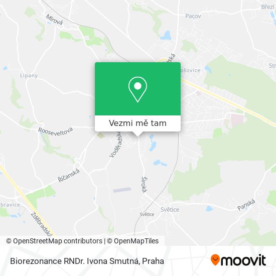 Biorezonance RNDr. Ivona Smutná mapa