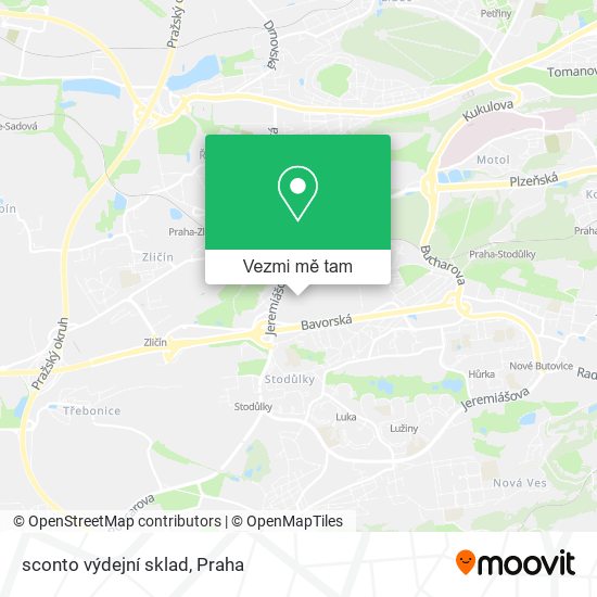 sconto výdejní sklad mapa