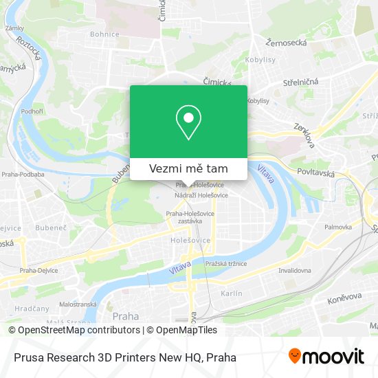 Prusa Research 3D Printers New HQ mapa