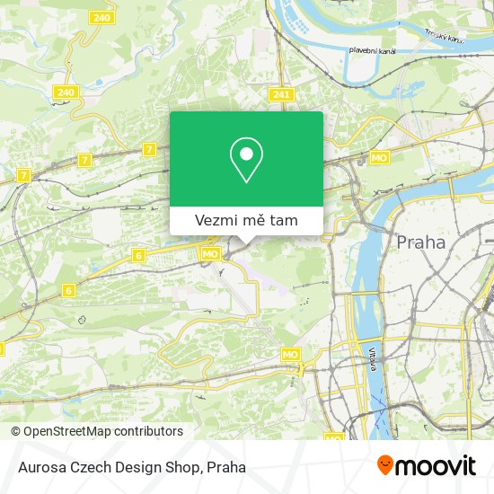 Aurosa Czech Design Shop mapa