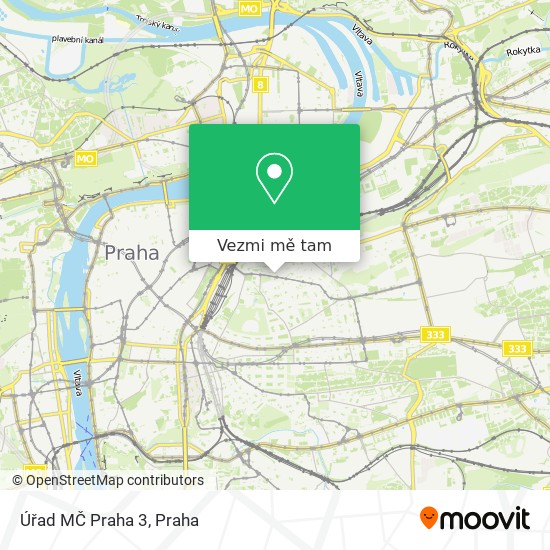 Úřad MČ Praha 3 mapa