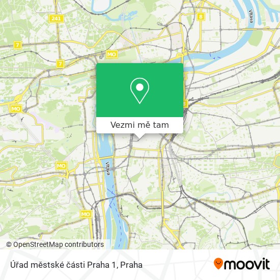 Úřad městské části Praha 1 mapa