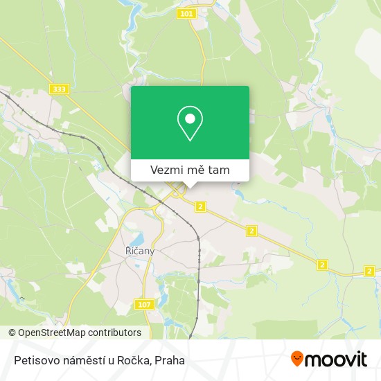 Petisovo náměstí u Ročka mapa