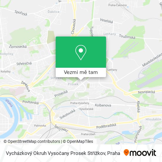 Vycházkový Okruh Vysočany Prosek Střížkov mapa